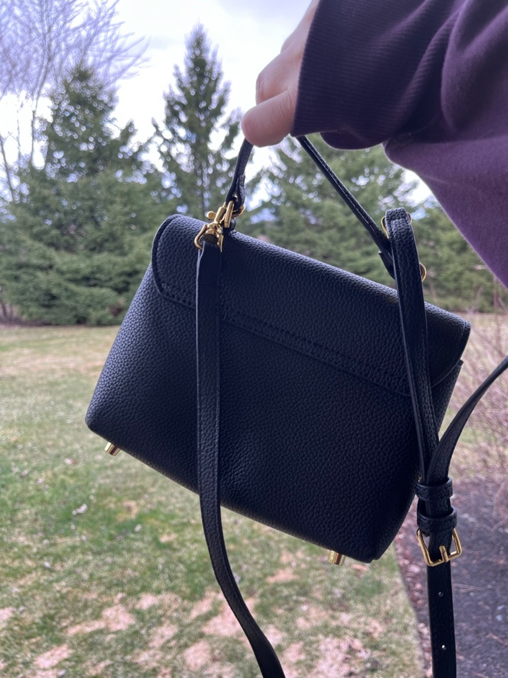 Celine nino handbag black gold crossbody purse bag NWOT - Picture 5 of 9